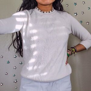 Banana Republic Cream Knit Sweater